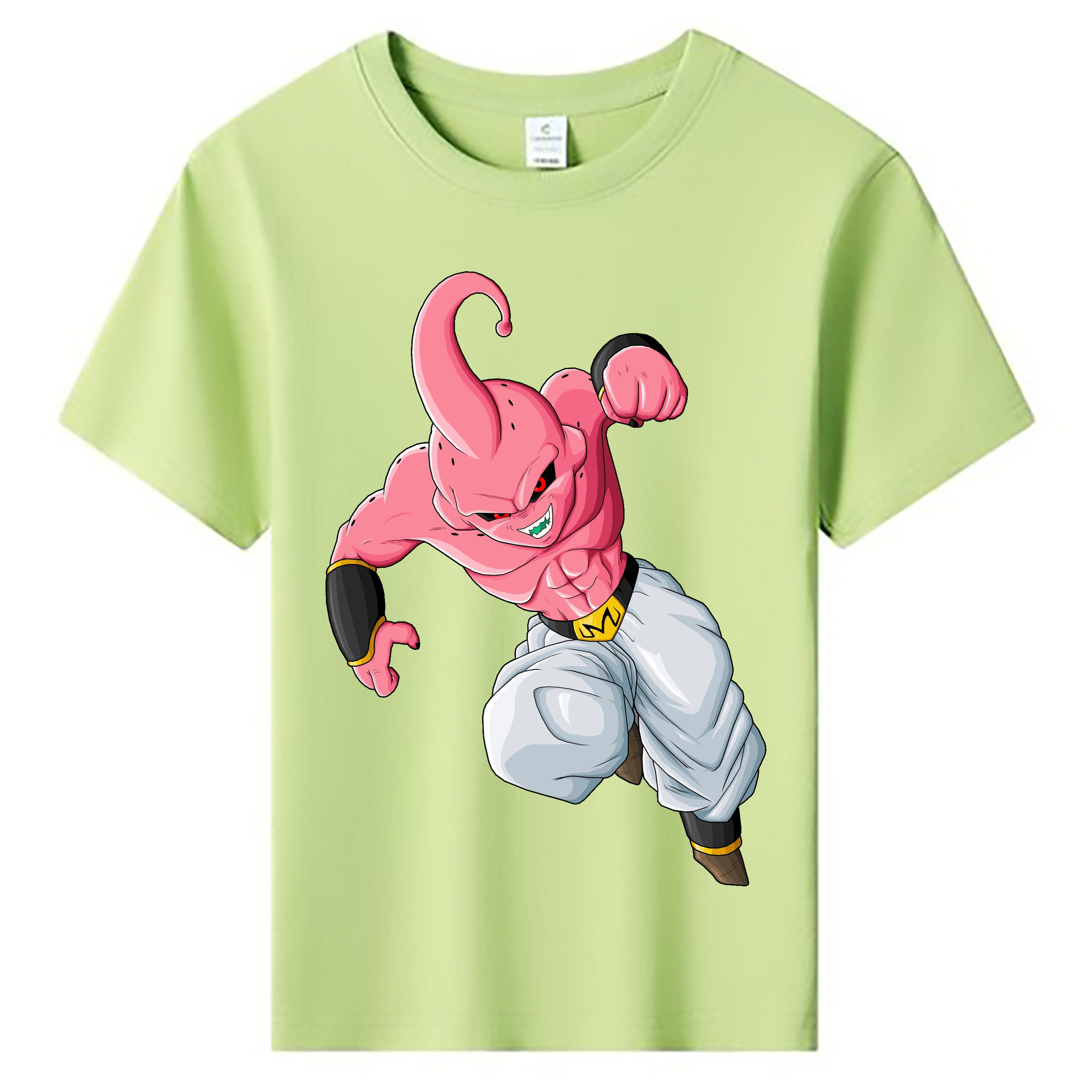 （画像用） ドラゴンボール 魔人ブウ DRAGON BALL Majin Buu 綿100％キッズTシャツ（フロントプリント）